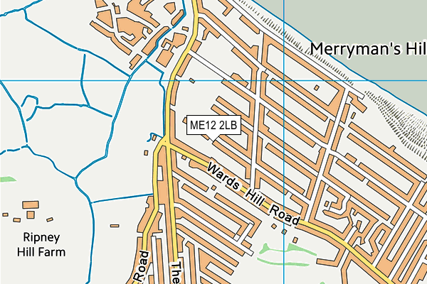ME12 2LB map - OS VectorMap District (Ordnance Survey)