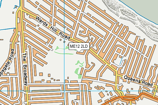 ME12 2LD map - OS VectorMap District (Ordnance Survey)