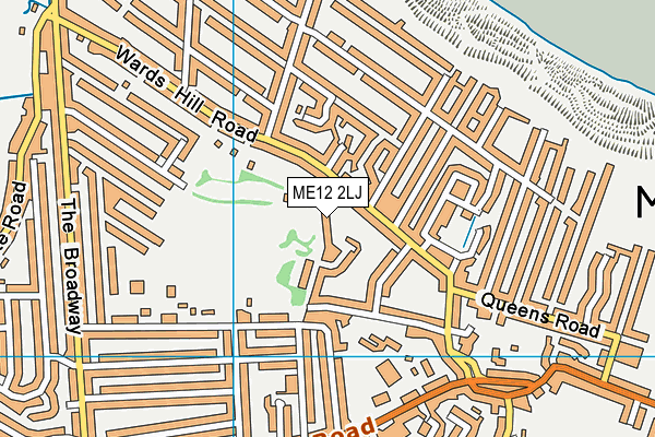 ME12 2LJ map - OS VectorMap District (Ordnance Survey)