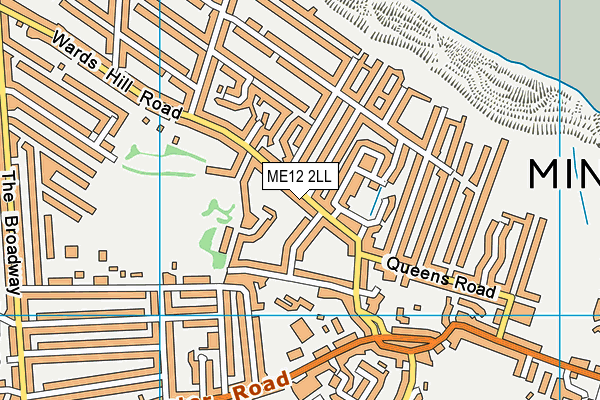 ME12 2LL map - OS VectorMap District (Ordnance Survey)