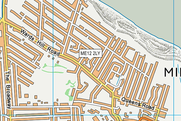 ME12 2LY map - OS VectorMap District (Ordnance Survey)
