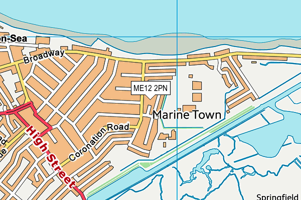 ME12 2PN map - OS VectorMap District (Ordnance Survey)