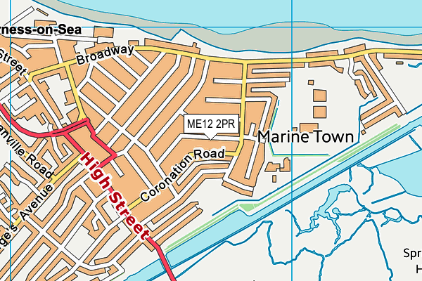 ME12 2PR map - OS VectorMap District (Ordnance Survey)