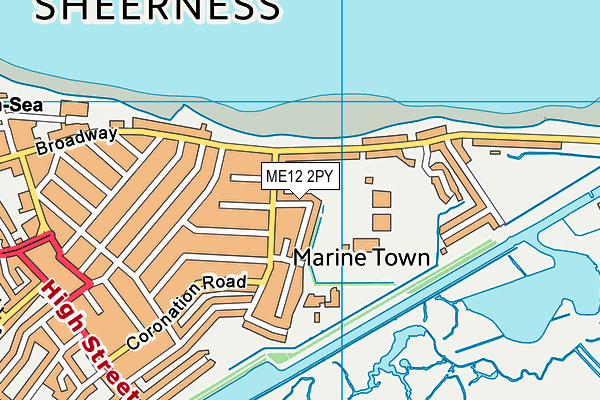 ME12 2PY map - OS VectorMap District (Ordnance Survey)