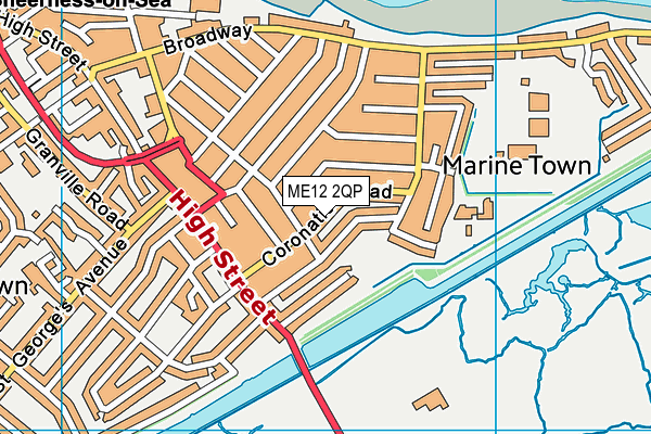 ME12 2QP map - OS VectorMap District (Ordnance Survey)