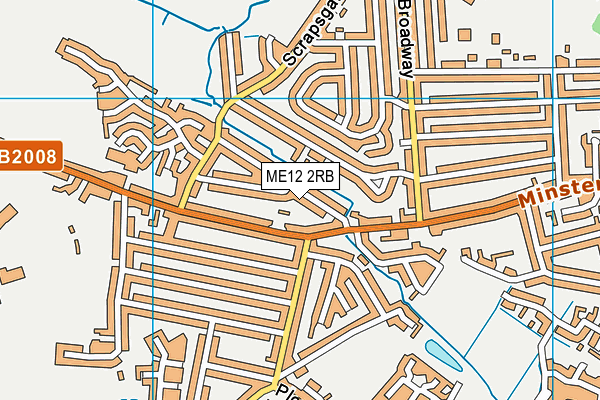 ME12 2RB map - OS VectorMap District (Ordnance Survey)