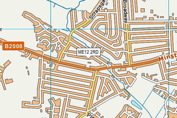 ME12 2RD map - OS VectorMap District (Ordnance Survey)