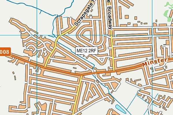 ME12 2RF map - OS VectorMap District (Ordnance Survey)