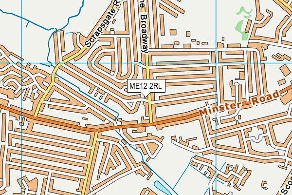 ME12 2RL map - OS VectorMap District (Ordnance Survey)