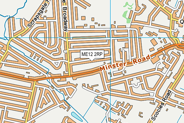 ME12 2RP map - OS VectorMap District (Ordnance Survey)