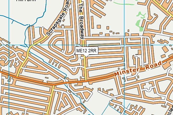 ME12 2RR map - OS VectorMap District (Ordnance Survey)