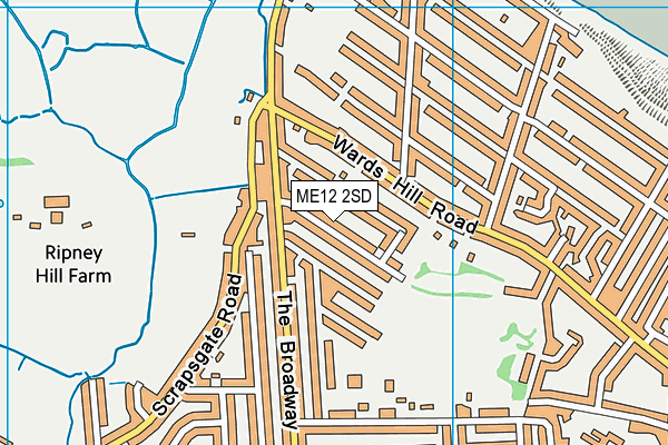 ME12 2SD map - OS VectorMap District (Ordnance Survey)