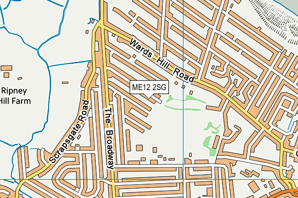 ME12 2SG map - OS VectorMap District (Ordnance Survey)