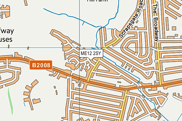 ME12 2SY map - OS VectorMap District (Ordnance Survey)
