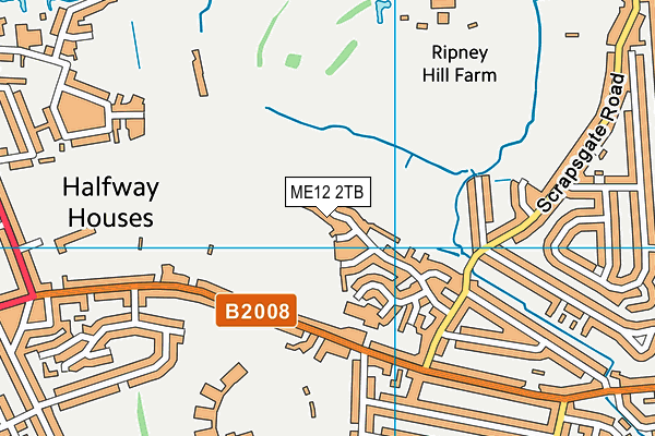 ME12 2TB map - OS VectorMap District (Ordnance Survey)