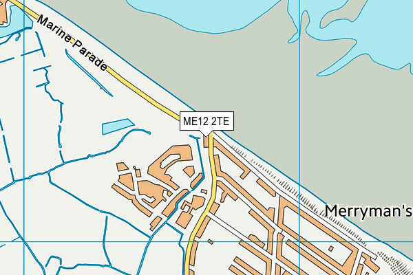 ME12 2TE map - OS VectorMap District (Ordnance Survey)