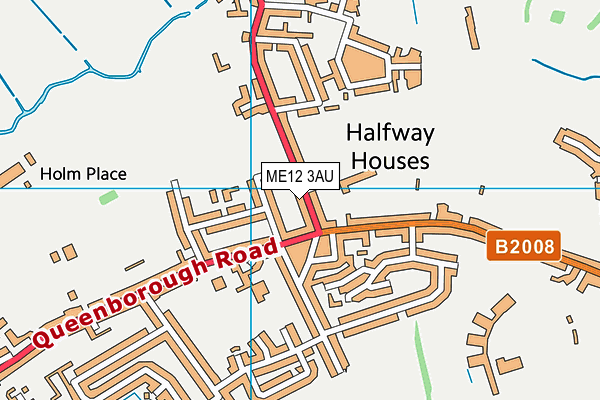 Danley Middle School (Closed) map (ME12 3AU) - OS VectorMap District (Ordnance Survey)