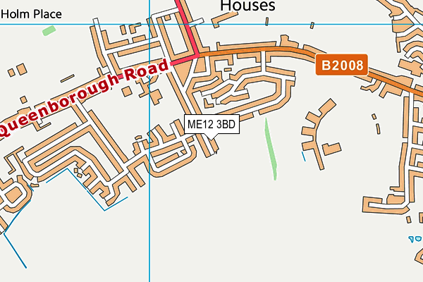 ME12 3BD map - OS VectorMap District (Ordnance Survey)