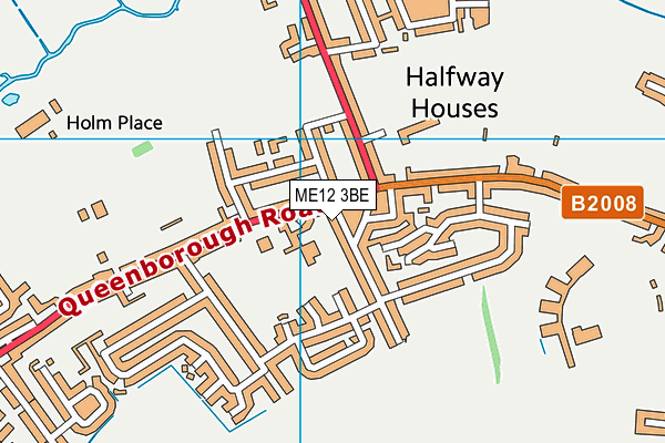 ME12 3BE map - OS VectorMap District (Ordnance Survey)