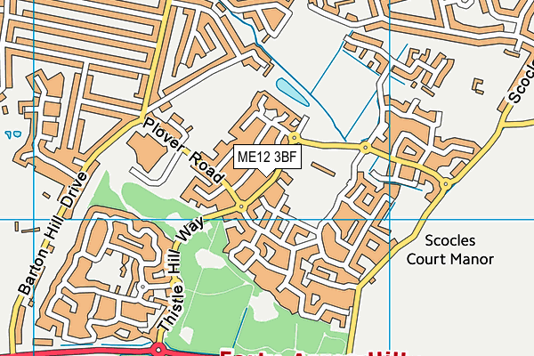 ME12 3BF map - OS VectorMap District (Ordnance Survey)