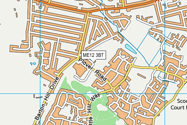 ME12 3BT map - OS VectorMap District (Ordnance Survey)