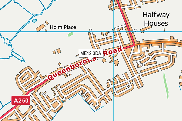 ME12 3DA map - OS VectorMap District (Ordnance Survey)