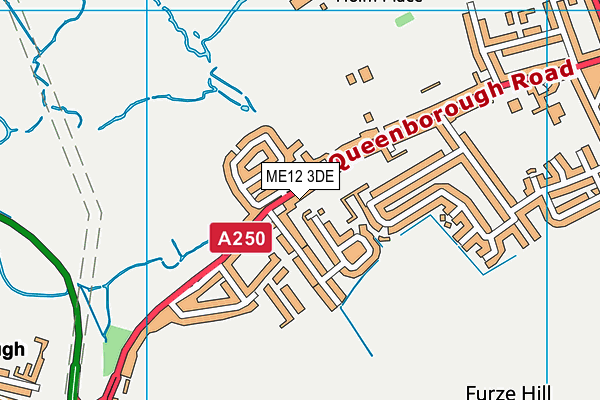 ME12 3DE map - OS VectorMap District (Ordnance Survey)
