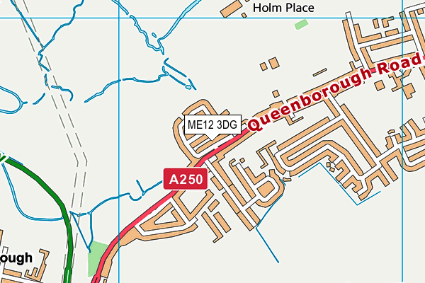 ME12 3DG map - OS VectorMap District (Ordnance Survey)