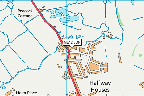 ME12 3DN map - OS VectorMap District (Ordnance Survey)