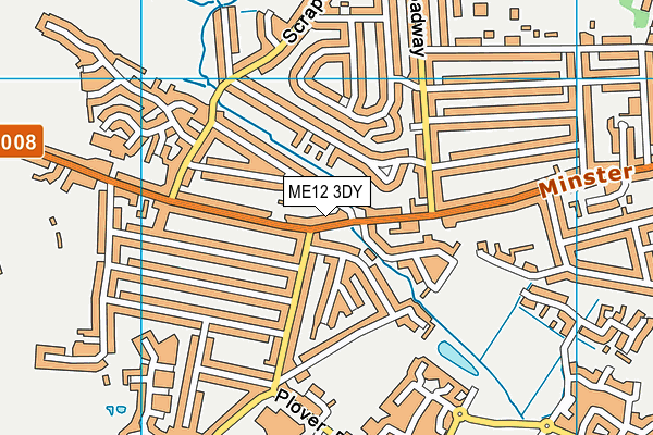 ME12 3DY map - OS VectorMap District (Ordnance Survey)