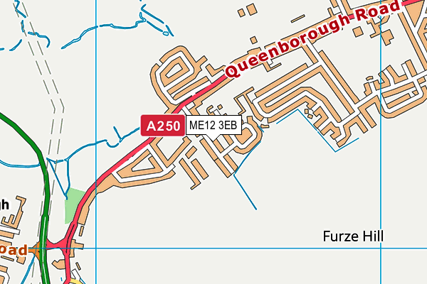 ME12 3EB map - OS VectorMap District (Ordnance Survey)