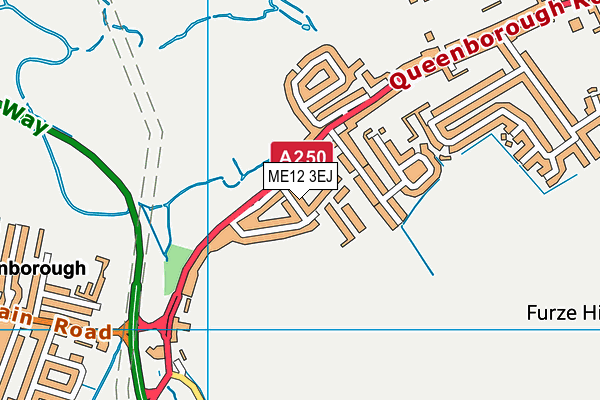ME12 3EJ map - OS VectorMap District (Ordnance Survey)
