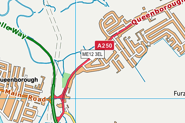 ME12 3EL map - OS VectorMap District (Ordnance Survey)