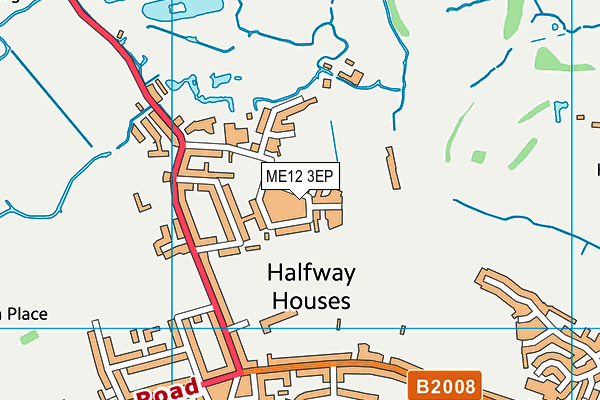 ME12 3EP map - OS VectorMap District (Ordnance Survey)