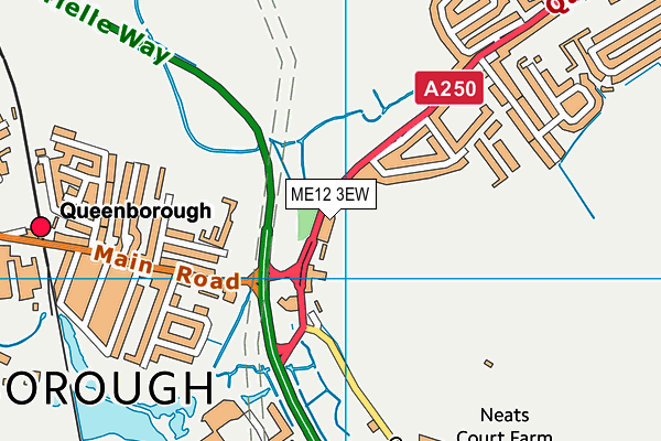 ME12 3EW map - OS VectorMap District (Ordnance Survey)