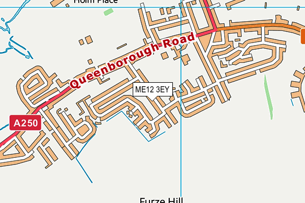 ME12 3EY map - OS VectorMap District (Ordnance Survey)