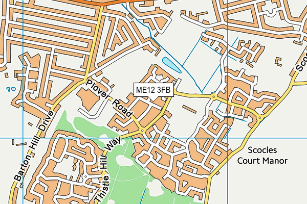 ME12 3FB map - OS VectorMap District (Ordnance Survey)