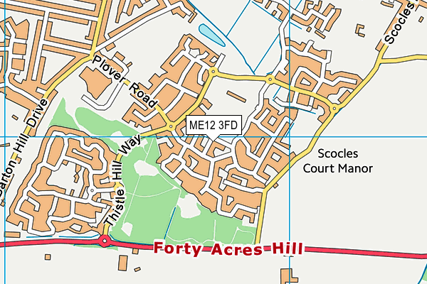 ME12 3FD map - OS VectorMap District (Ordnance Survey)