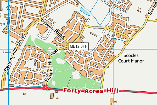 ME12 3FF map - OS VectorMap District (Ordnance Survey)