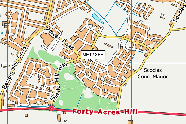 ME12 3FH map - OS VectorMap District (Ordnance Survey)