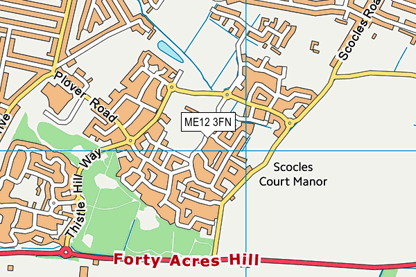 ME12 3FN map - OS VectorMap District (Ordnance Survey)