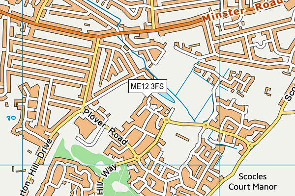 ME12 3FS map - OS VectorMap District (Ordnance Survey)