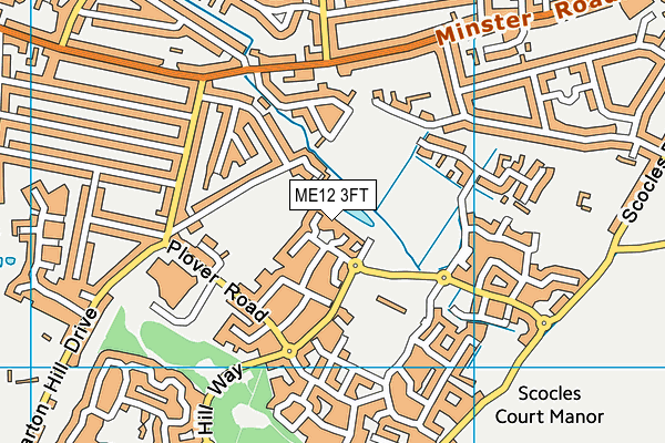 ME12 3FT map - OS VectorMap District (Ordnance Survey)