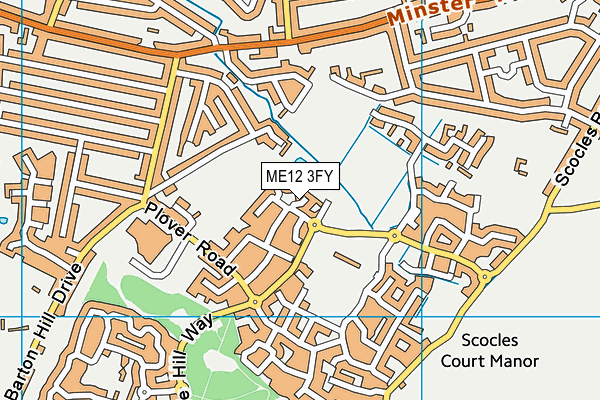 ME12 3FY map - OS VectorMap District (Ordnance Survey)