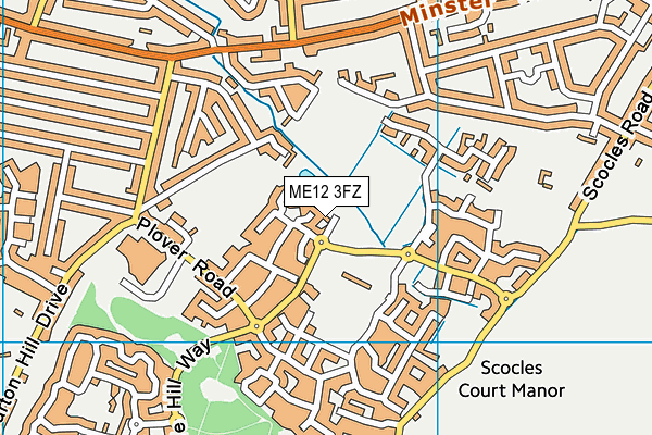 ME12 3FZ map - OS VectorMap District (Ordnance Survey)