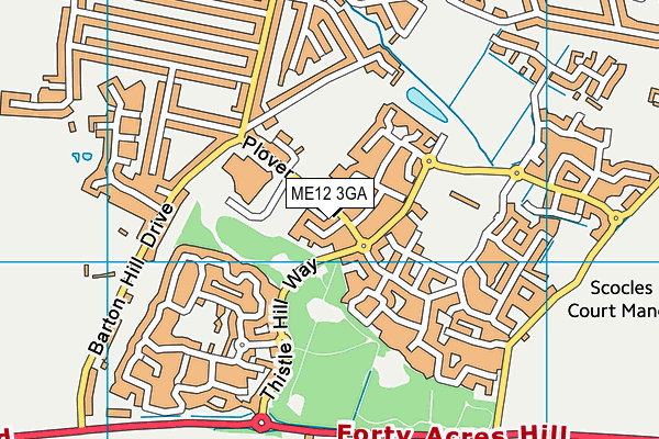 ME12 3GA map - OS VectorMap District (Ordnance Survey)