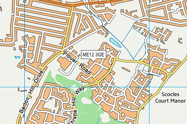 ME12 3GE map - OS VectorMap District (Ordnance Survey)
