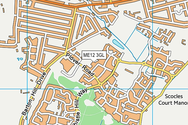 ME12 3GL map - OS VectorMap District (Ordnance Survey)