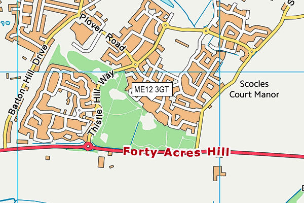 ME12 3GT map - OS VectorMap District (Ordnance Survey)