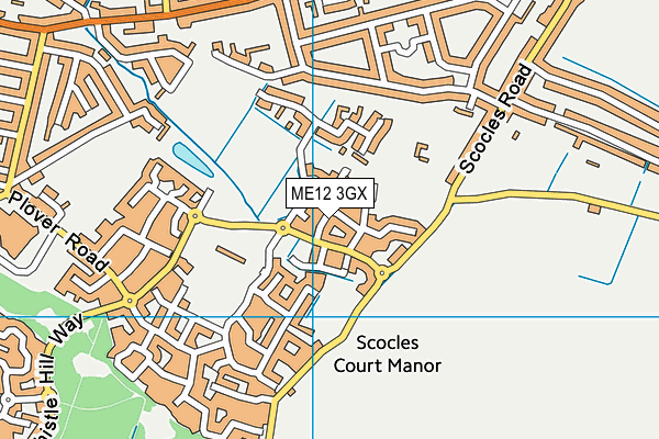 ME12 3GX map - OS VectorMap District (Ordnance Survey)
